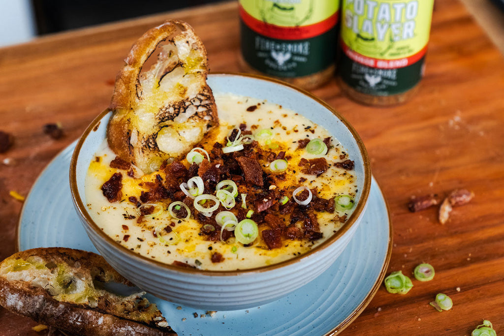 Cheesy Potato Slayer Soup