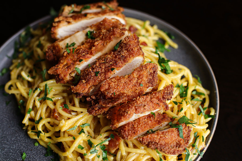 Fried Chicken Carbonara