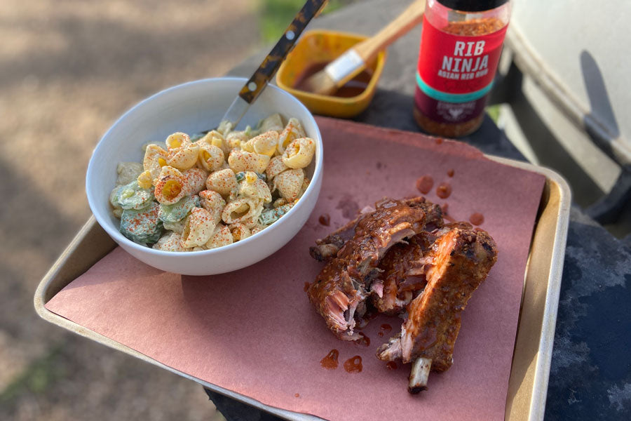 Ribs & Japanese Macaroni Salad