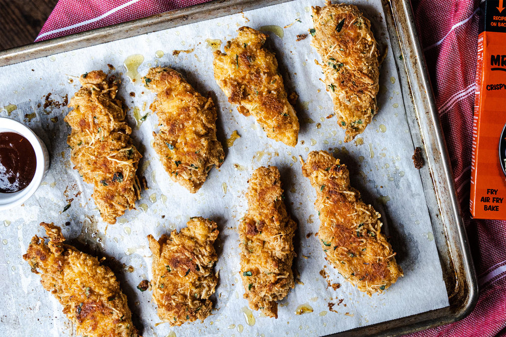 Crispy Baked Tenders with Parmesan