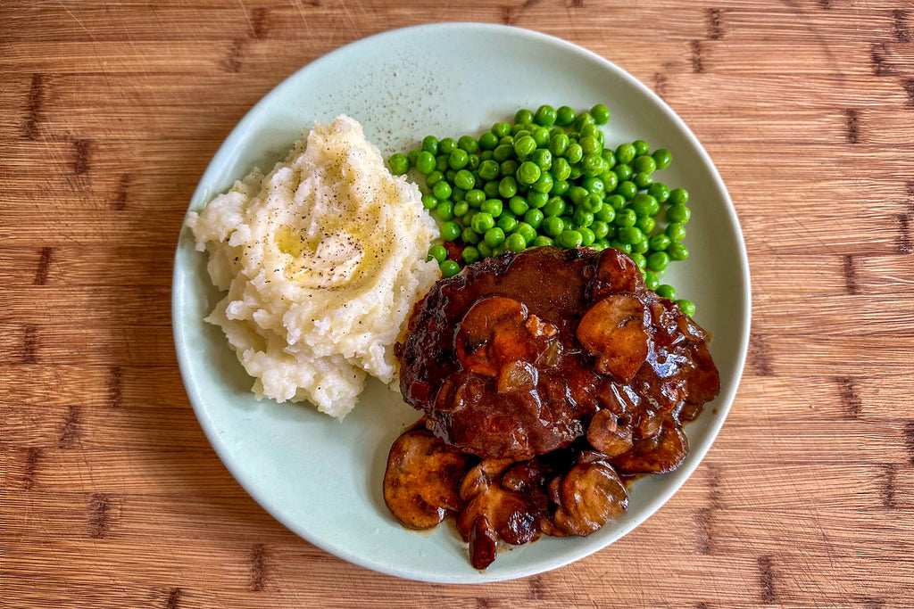 Big Sunday Salisbury Steak & Mushroom Gravy