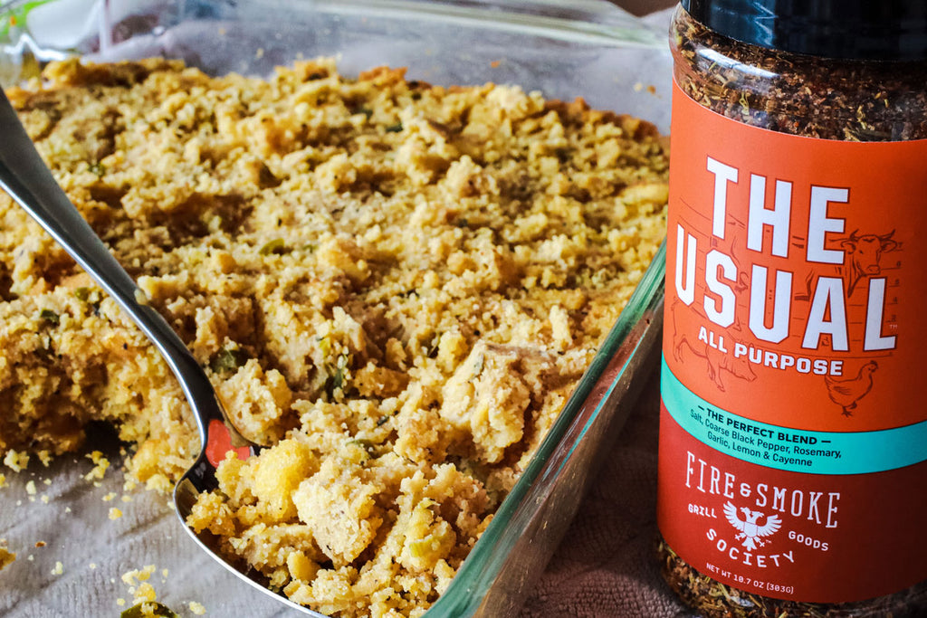 Smoked Cornbread Stuffing