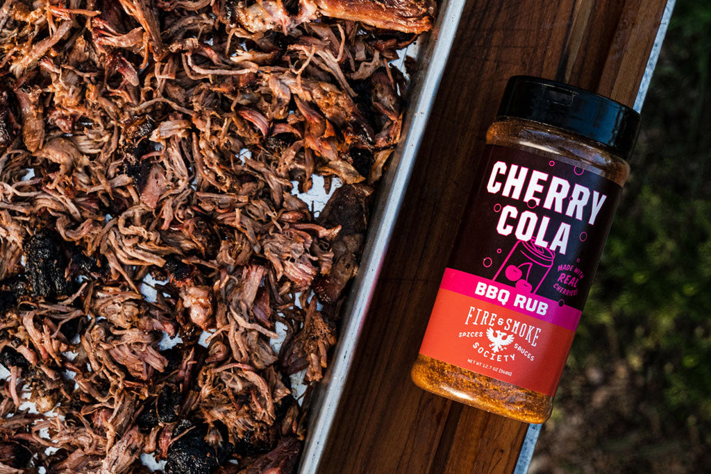 Smoked Pork Butt with Cherry Cola Rub