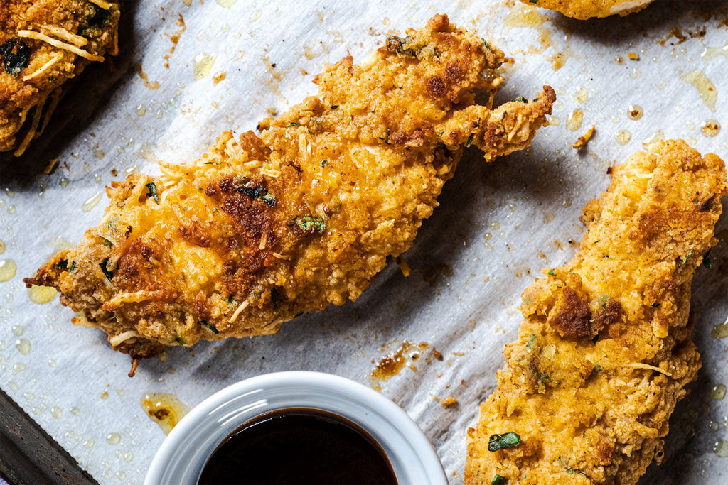 Crispy Baked Tenders with Parmesan