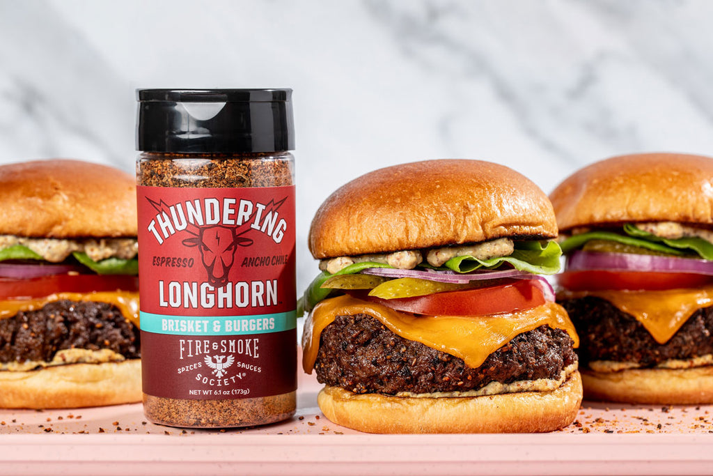 Beef & Bacon Cheeseburgers with Thundering Longhorn