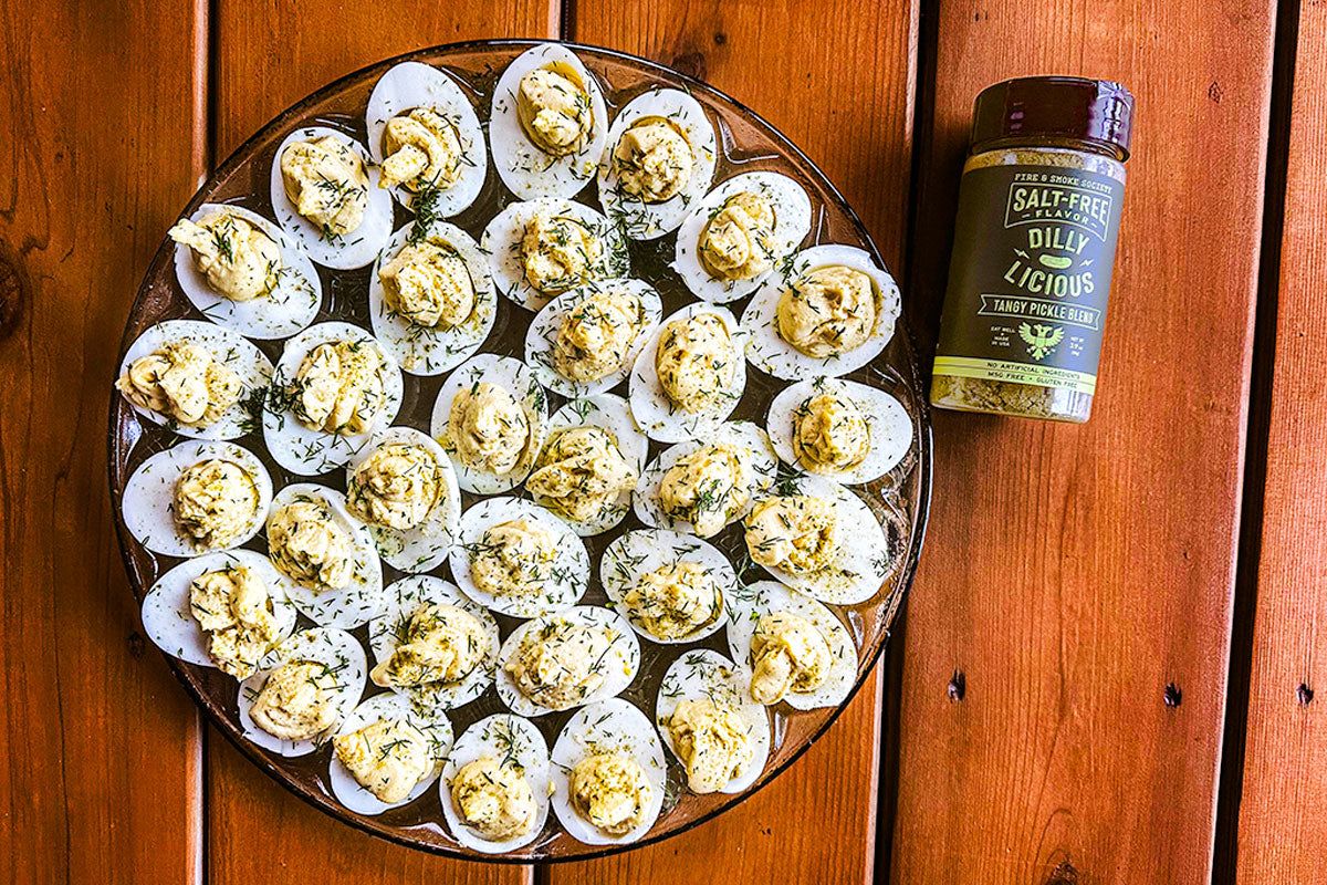 Deviled Eggs Recipe with Dilly-Licious Salt-Free Seasoning – Fire & Smoke Society