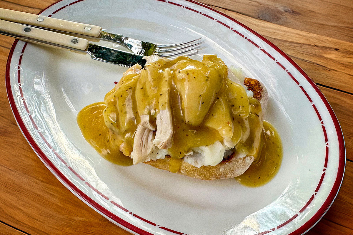 Diner-Style Hot Turkey Sandwich with Gravy | Turkey Gravy Mix
