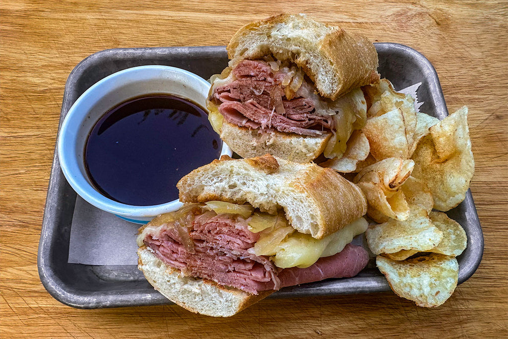 French Dip Sandwich with Big Dipper Au Jus