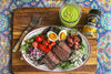 Steak Cobb Salad with Creamy Avocado Dressing