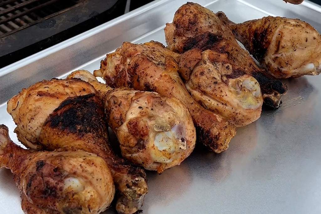 Grilled Drummies with Alabama White Sauce