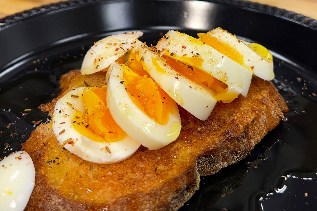 Jammy Eggs & Toast Recipe with The Usual Seasoning
