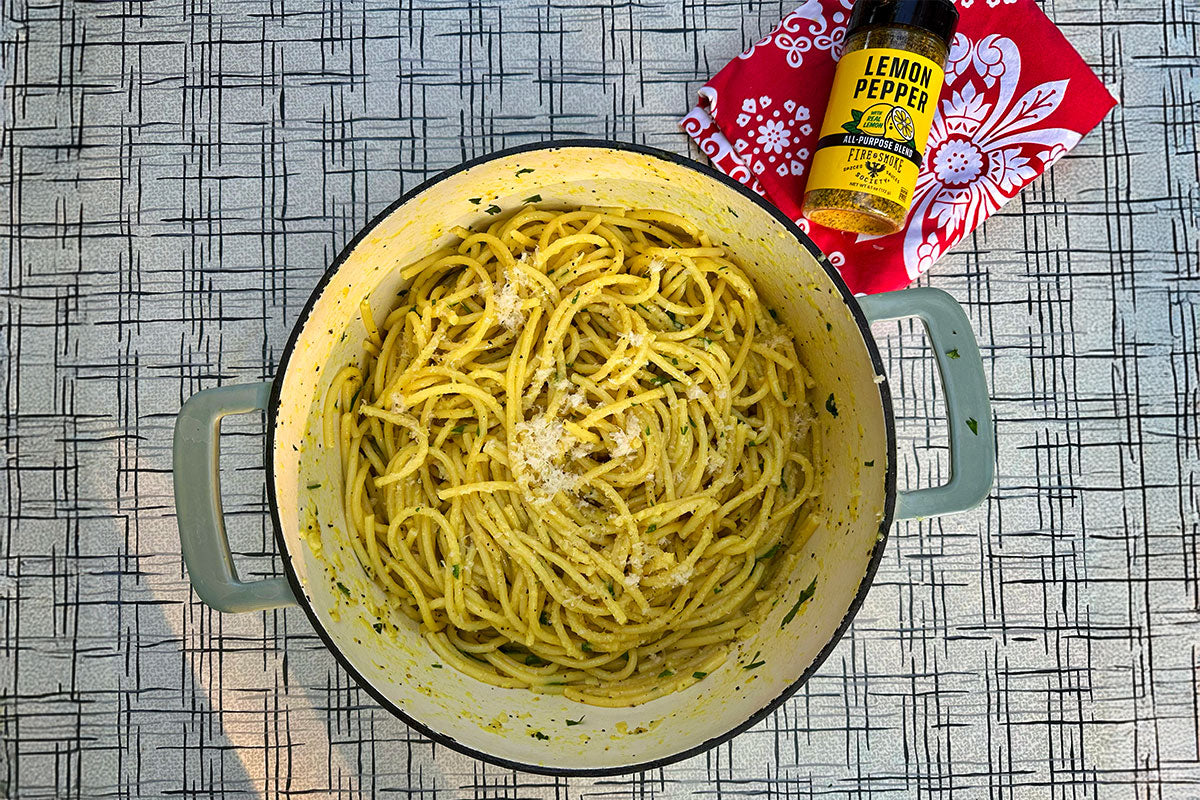 Easy Lemon Pepper Linguine | Fire & Smoke Society Recipes