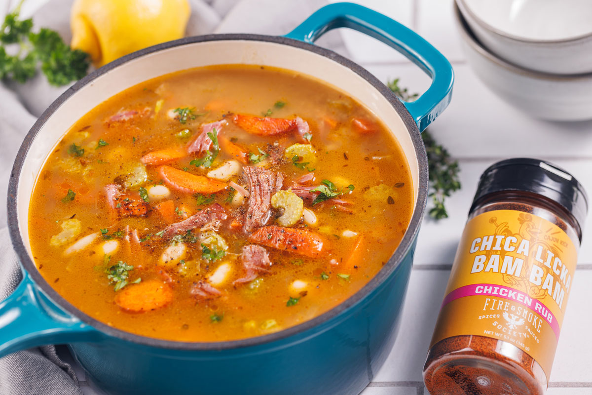 Louisiana Ham & Bean Soup Recipe | Chica Licka Bam Bam