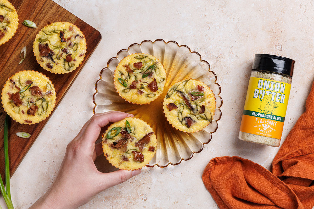 DIY Starbucks Egg Bites with Bacon, Gruyère & Onion Butter Seasoning