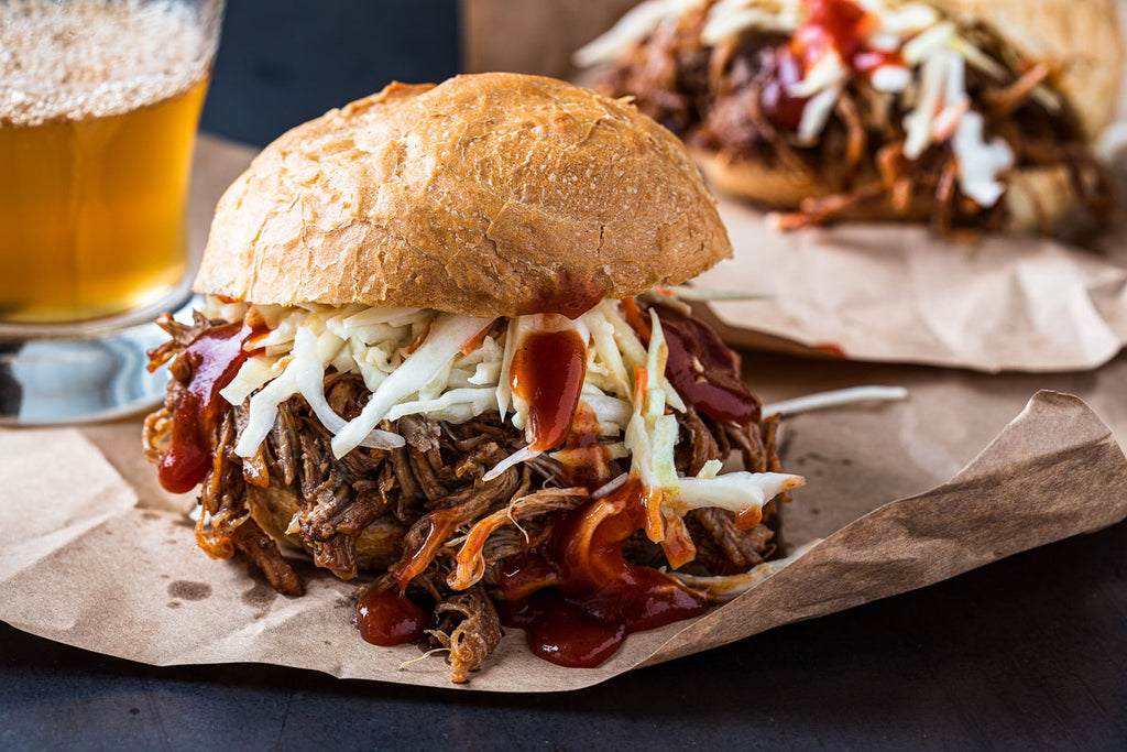 Pulled Pork Sandwiches with Cabbage Slaw