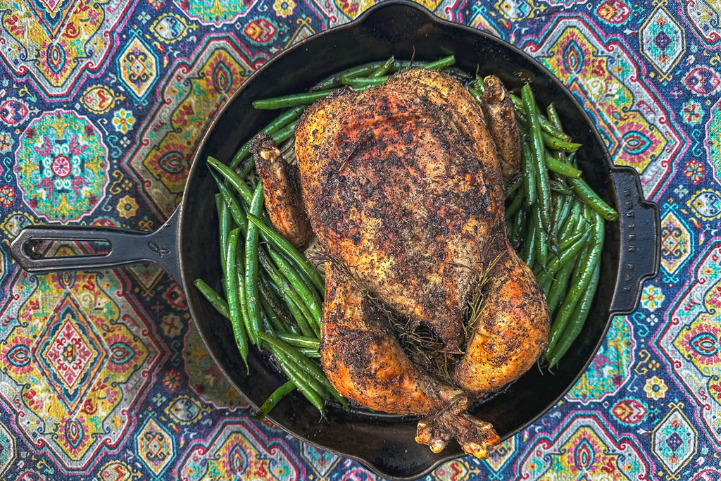 Thrill Ride Chicken with Brown Butter Green Beans