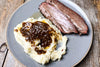 Smoked Brisket with Mashed Potatoes and Gravy with Fire & Smoke Society seasonings