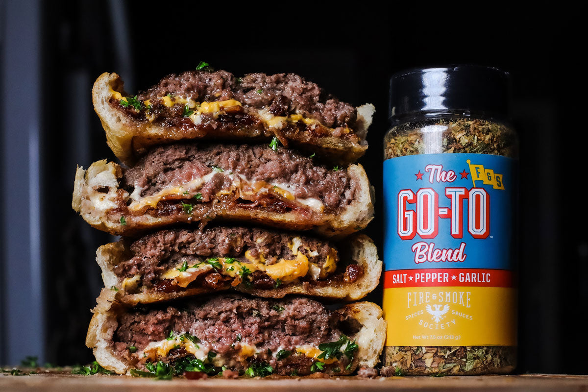 Stuffed Cheeseburger Buns Recipe | Fire & Smoke Society