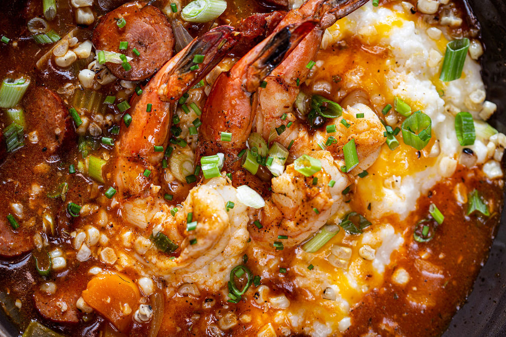 Sweet Preacher BBQ Shrimp and Grits