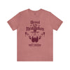 Crew neck t-shirt with the text 'BLESSED BE THE MEAT MAKERS' printed on the front.