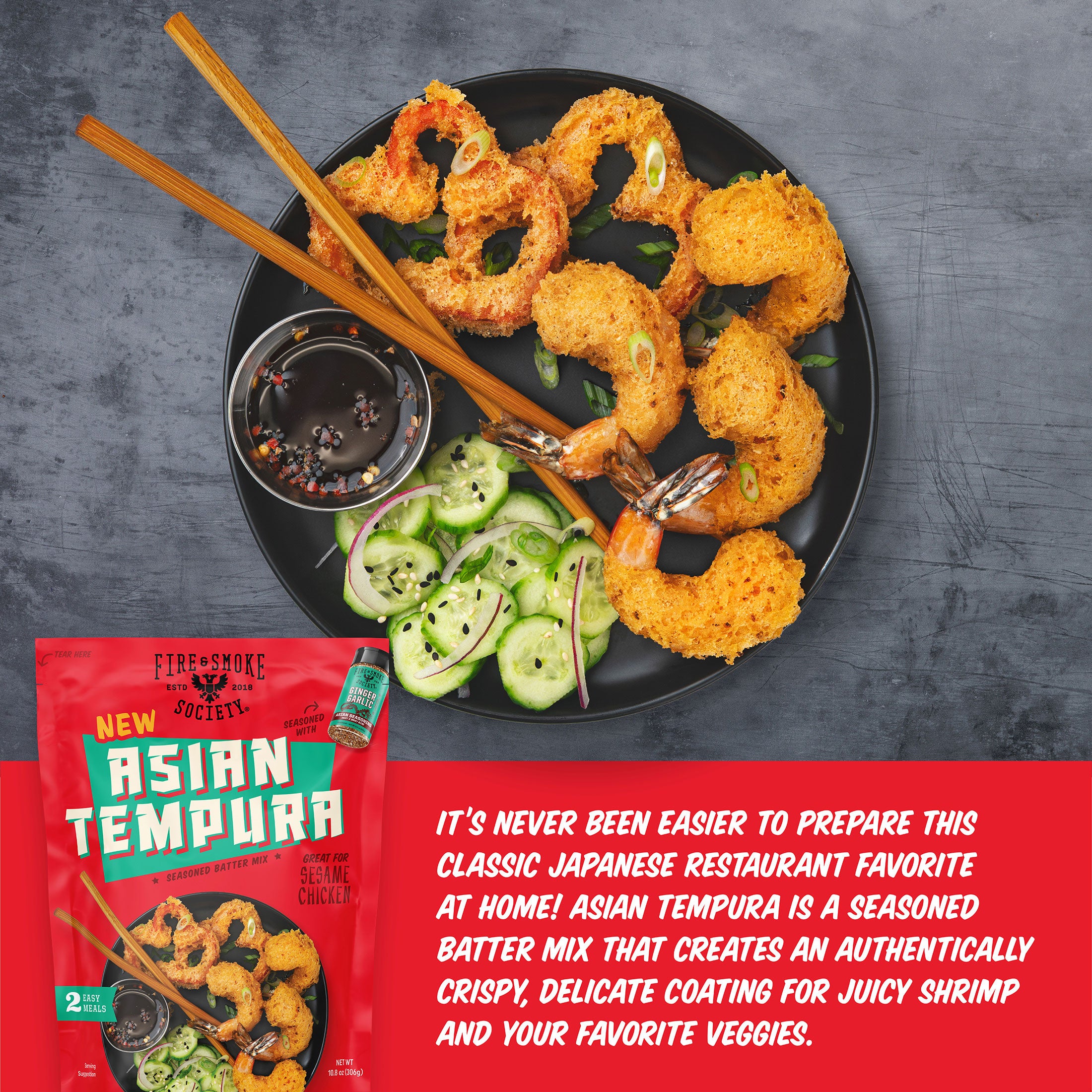 description of Asian Tempura Seasoned Coating Mix