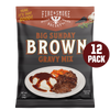 Brown Gravy Mix by Fire & Smoke Society, featuring an image of the gravy on mashed potatoes.