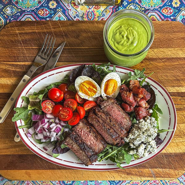 Garlic Butter Steak Herb Blend medium bottle mockup
