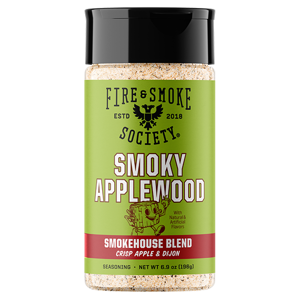 medium bottle of Smoky Applewood smokehouse blend seasoning