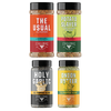 Pantry Perfect Bundle - Four different packaged spice blends from Fire & Smoke Society, labeled 'The Usual', 'Potato Slayer', 'Holy Garlic', and 'Onion Butter'.