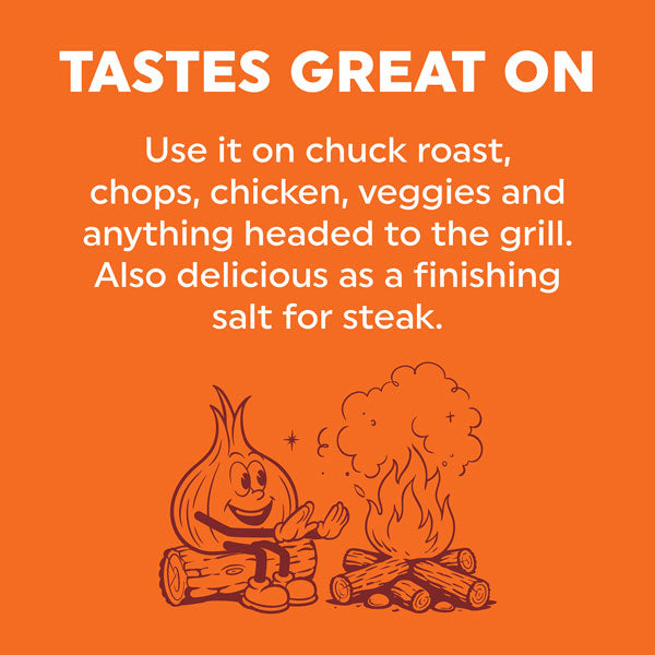 Roasted Garlic Seasoning tastes great on graphic