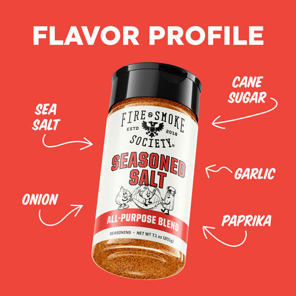 Seasoned Salt flavor profile graphic