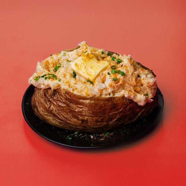 baked potato with seasoned salt