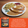 Fire & Smoke Society Turkey Gravy Mix over turkey and dressing